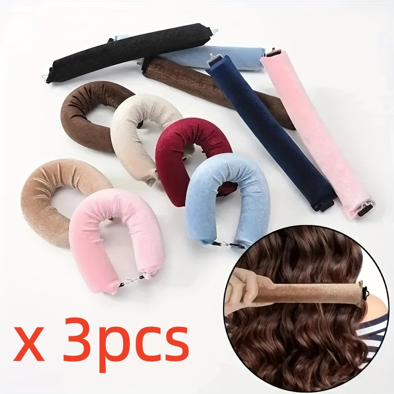 3pcs/pack Heatless Hair Curler - Sleeping Pack Overnight 리뷰 및 가격