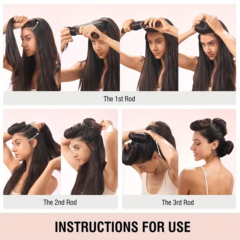 3pcs/pack Heatless Hair Curler - Sleeping Pack Overnight 리뷰 및 가격