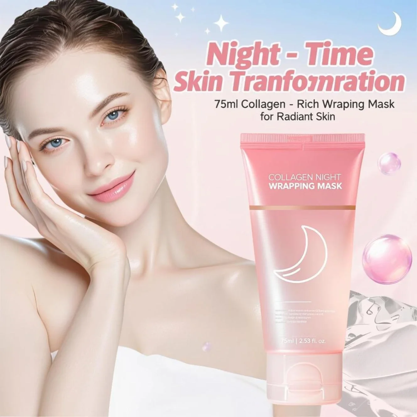 Collagen Night Wrapping Mask 7 - Sleeping Pack Overnight 리뷰 및 가격