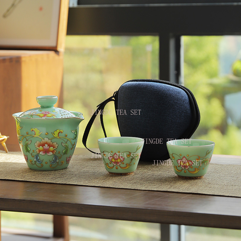 Celadon one pot two cups trave - Celadon Ceramic Cup 리뷰 및 가격