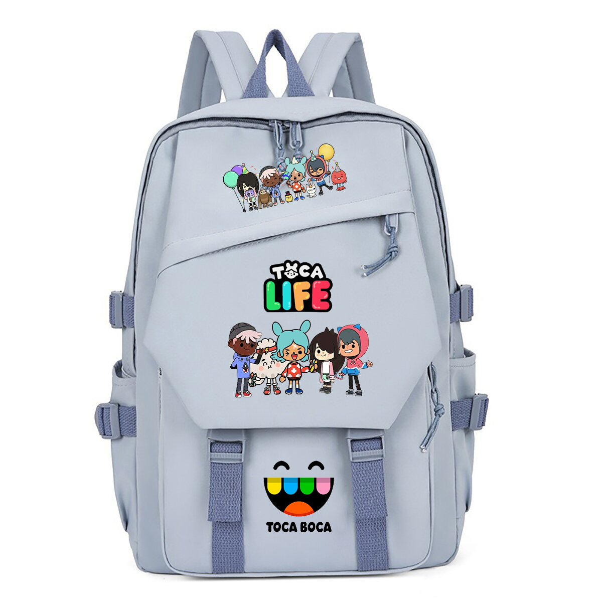 Toca Life World Print Backpack - Korean Girls Lifestyle 리뷰 및 가격