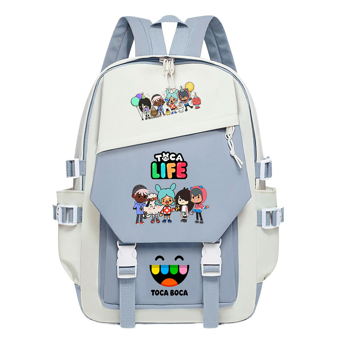 Toca Life World Print Backpack - Korean Girls Lifestyle 리뷰 및 가격