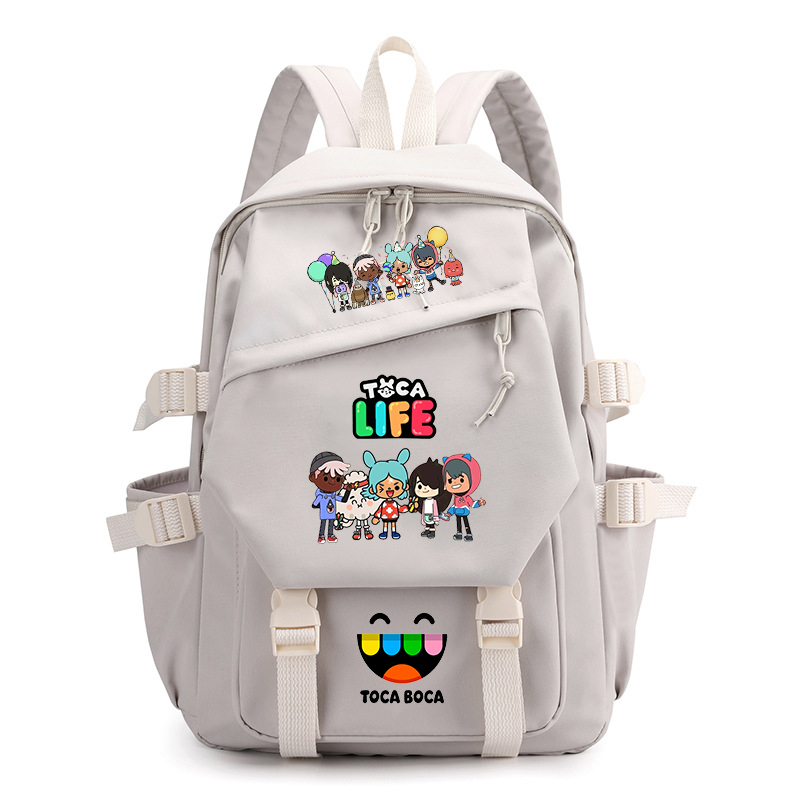 Toca Life World Print Backpack - Korean Girls Lifestyle 리뷰 및 가격