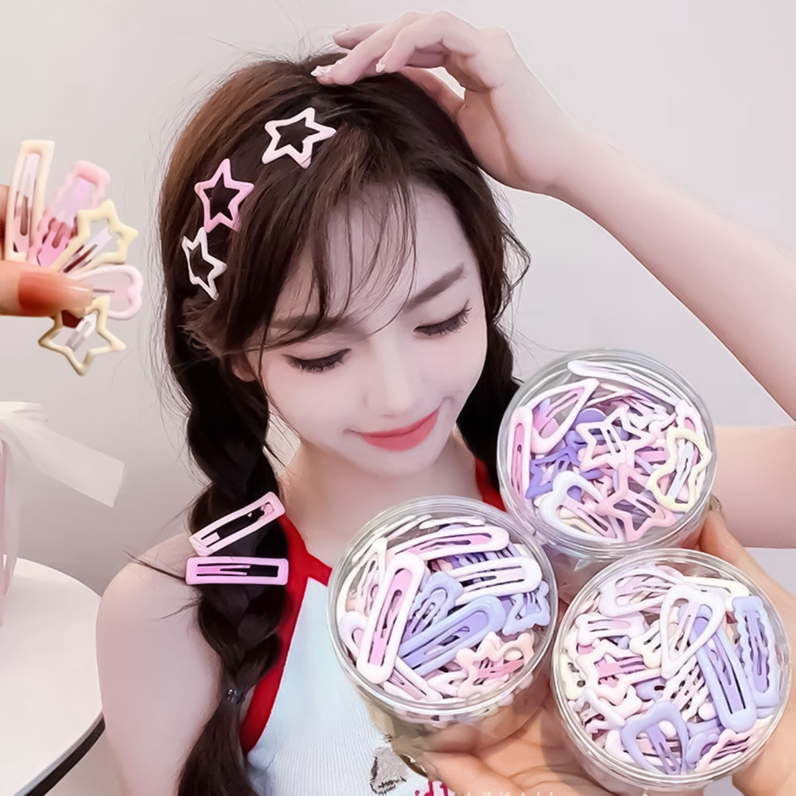 3PCS Sweet Style Headwear Pins - Korean Daily Lifestyle 리뷰 및 가격