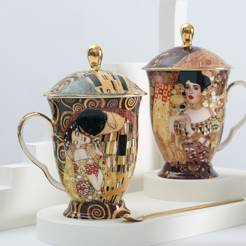 European Ceramic Mug with Lid  - Celadon Ceramic Cup 리뷰 및 가격