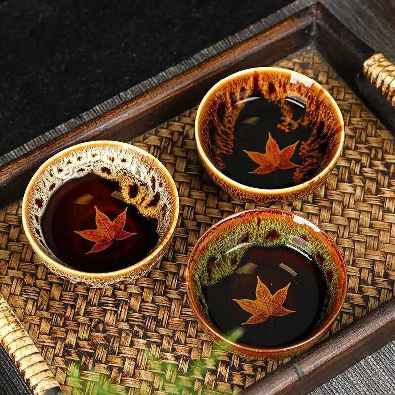 Maple Leaf Tea Cup Kiln Change - Celadon Ceramic Cup 리뷰 및 가격