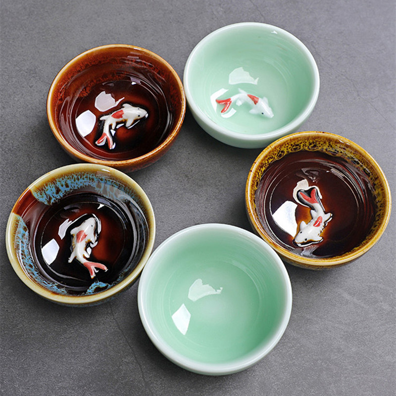 Celadon Fish Cute Teacup, Chin - Celadon Ceramic Cup 리뷰 및 가격